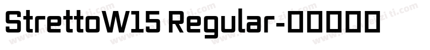 StrettoW15 Regular字体转换